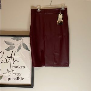 HAVE Pleather Skirt